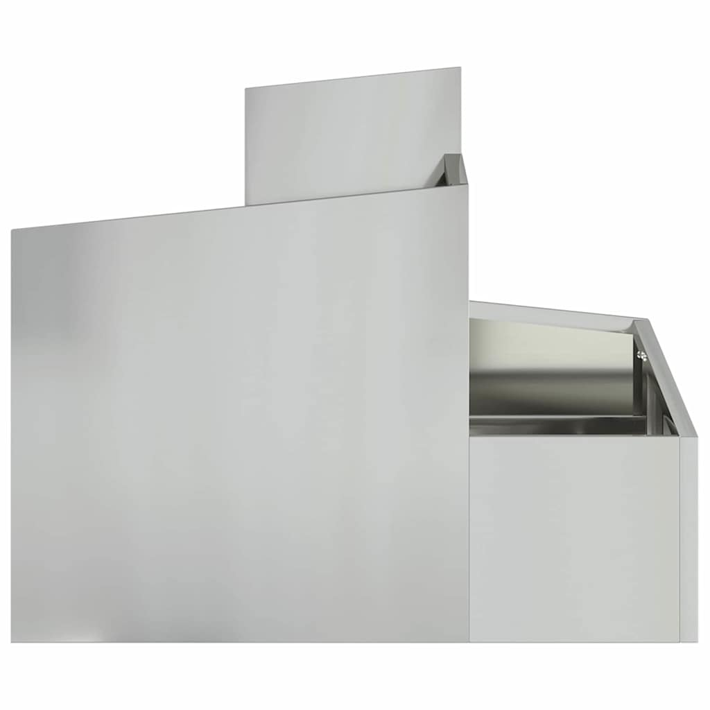 Have Blomsterkrukke Sølv 60 x 60 x 50 cm Galvaniseret stål