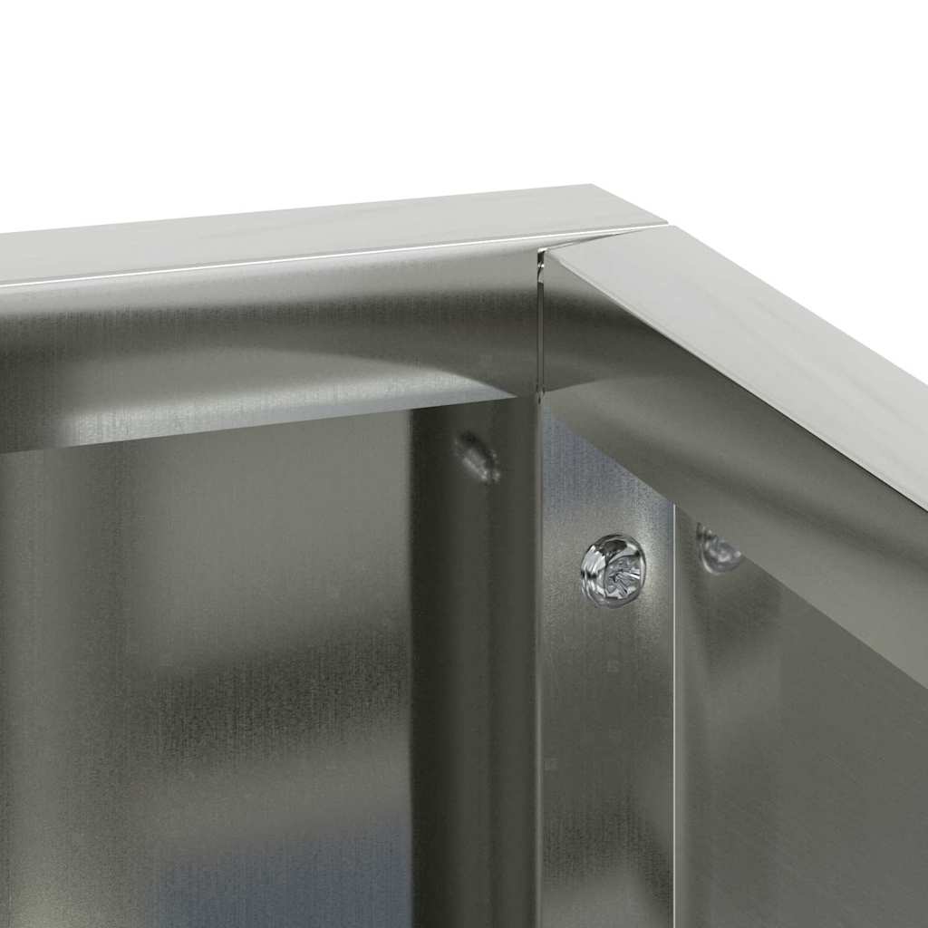 Have Blomsterkrukke Sølv 80 x 80 x 50 cm Galvaniseret stål