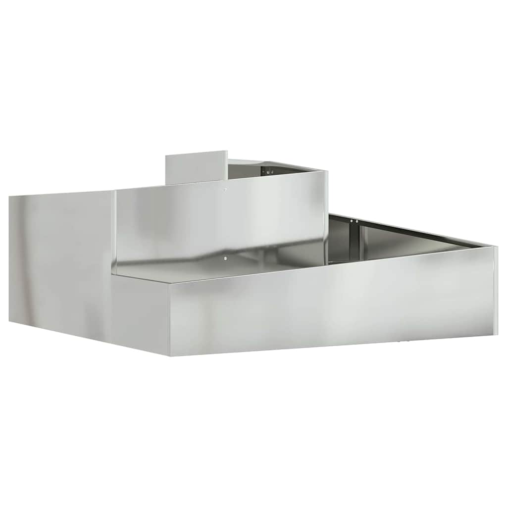 Have Blomsterkrukke Sølv 100 x 100 x 50 cm Galvaniseret stål