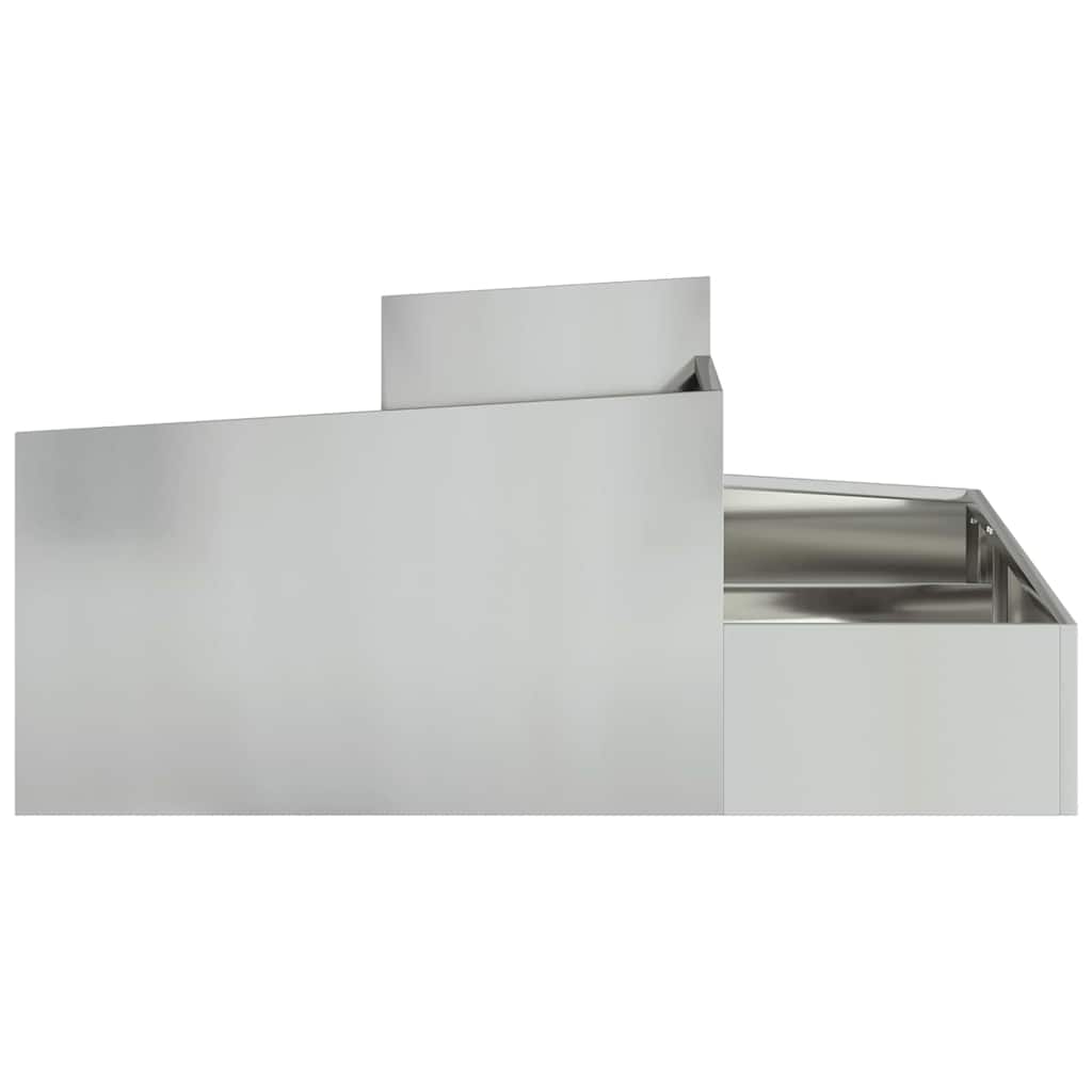 Have Blomsterkrukke Sølv 100 x 100 x 50 cm Galvaniseret stål