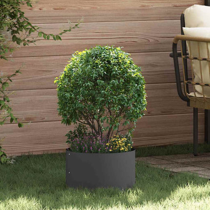 Plante ring 5 pcs Sort 30 x 30 x 20 cm Koldvalset stål