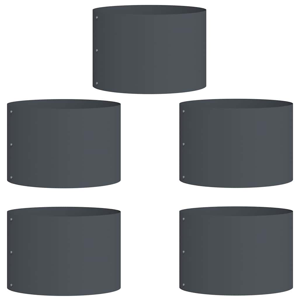 Have Blomsterkrukke 5 pcs Antracit 30 x 30 x 20 cm