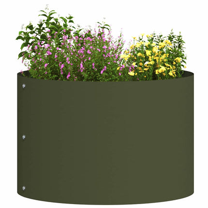 Plante ring 5 stk. Oliven grøn 30 x 30 x 20 cm Koldvalset stål