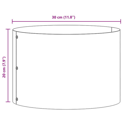 Plante ring Brun 30 x 30 x 20 cm Cortenstål
