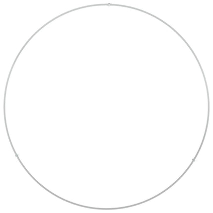 Plante ring Hvid 80 x 80 x 20 cm Koldvalset stål