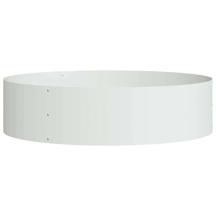 Plante ring 5 stk. Hvid 80 x 80 x 20 cm Koldvalset stål