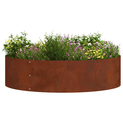 Plante ring Rusten 80 x 80 x 20 cm Cortenstål