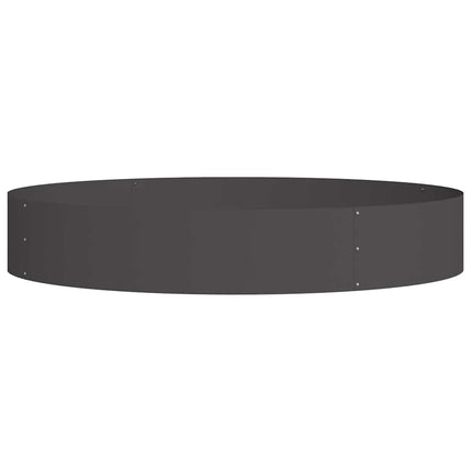 Plante ring 5 stk. Sort 120 x 120 x 20 cm Koldvalset stål