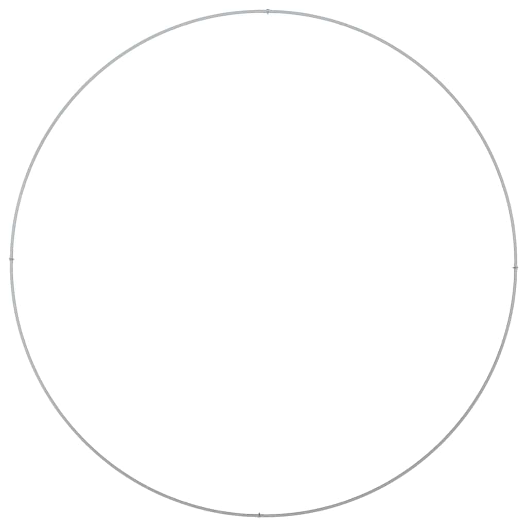 Havekrukker 5 pcs Sølv 120 x 120 x 20 cm Galvaniseret stål