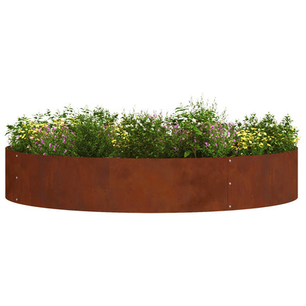 Plante ring 5 stk. Rusten 120 x 120 x 20 cm Cortenstål