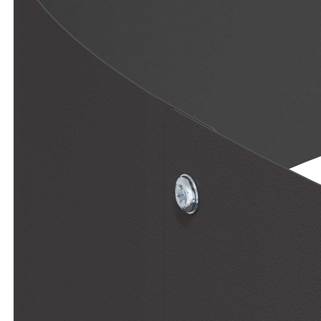 Have Blomsterkrukke Sort 90 x 90 x 20 cm Koldvalset stål