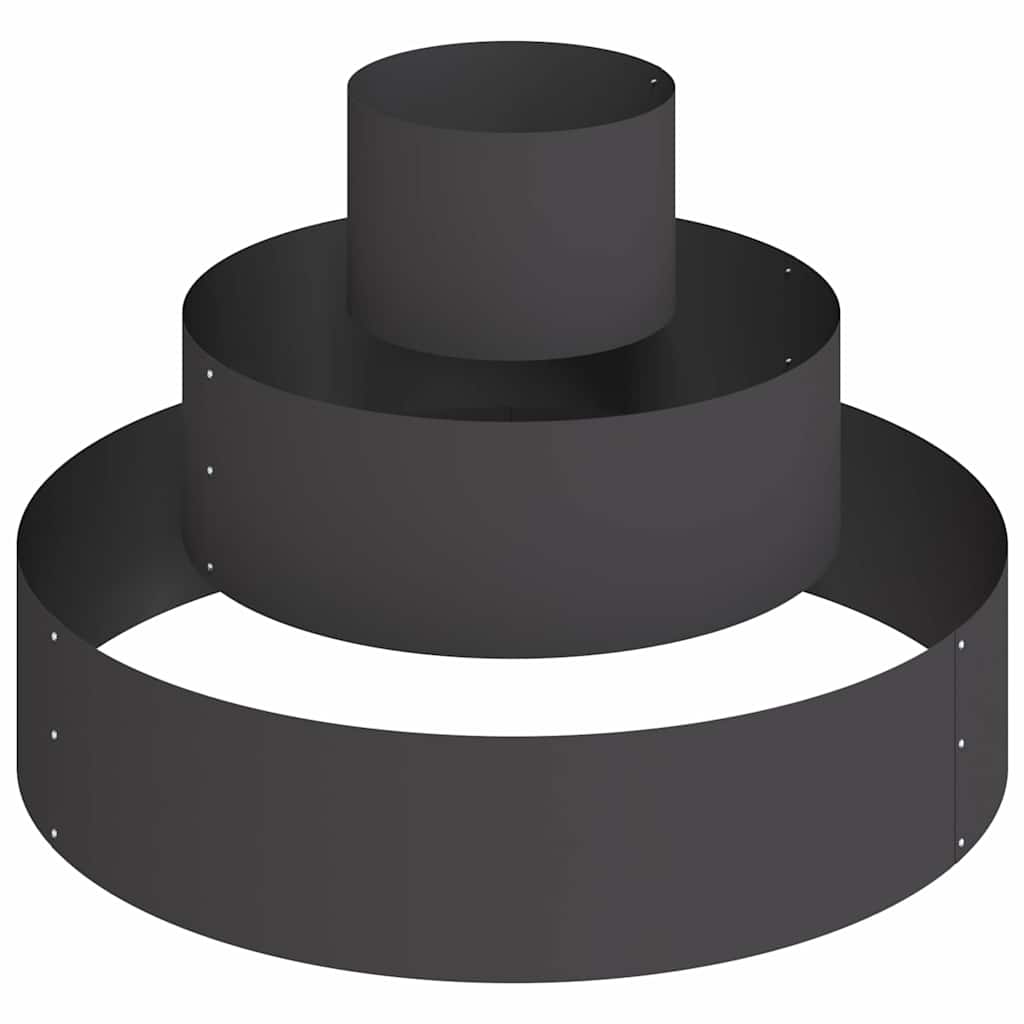 Have Blomsterkrukke Sort 90 x 90 x 20 cm Koldvalset stål