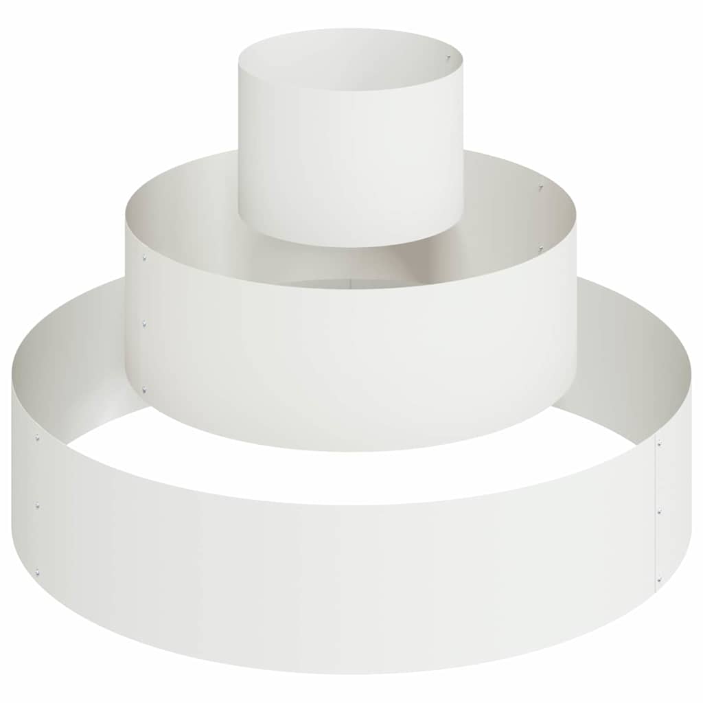 Have Blomsterkrukke Hvid 90 x 90 x 20 cm Koldvalset stål