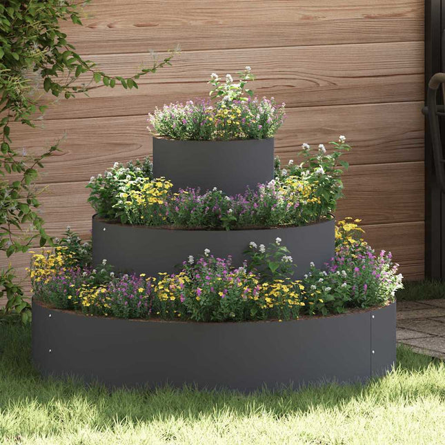 Have Blomsterkrukke Antracit 90 x 90 x 20 cm Koldvalset stål