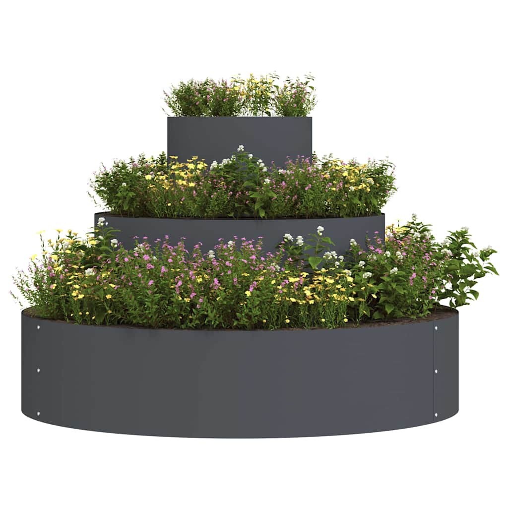 Have Blomsterkrukke Antracit 90 x 90 x 20 cm Koldvalset stål