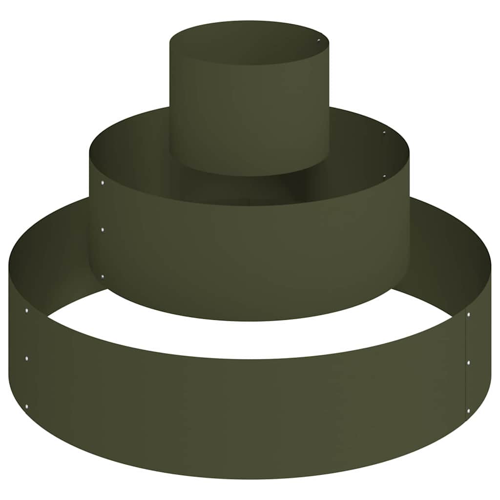 Have Blomsterkrukke Oliven grøn 90 x 90 x 20 cm Koldvalset stål