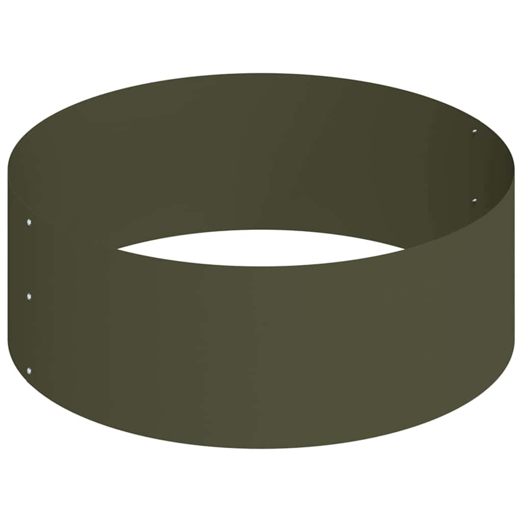 Have Blomsterkrukke Oliven grøn 90 x 90 x 20 cm Koldvalset stål