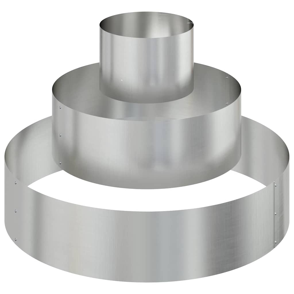 Have Blomsterkrukke Sølv 90 x 90 x 20 cm Galvaniseret stål