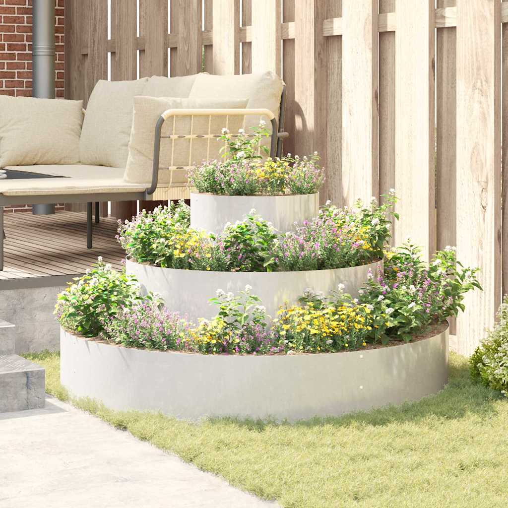 Have Blomsterkrukke Sølv 120 x 120 x 20 cm Rustfrit stål