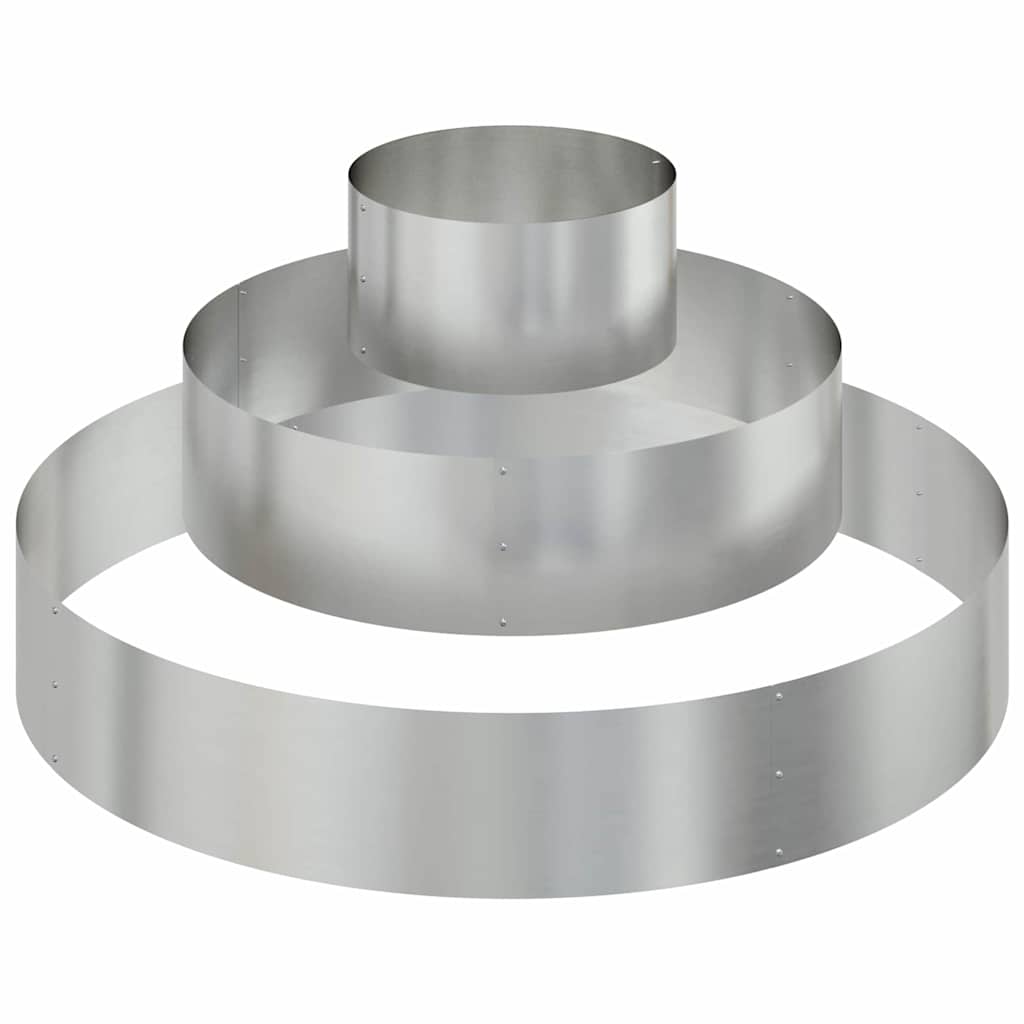 Have Blomsterkrukke Sølv 120 x 120 x 20 cm Galvaniseret stål