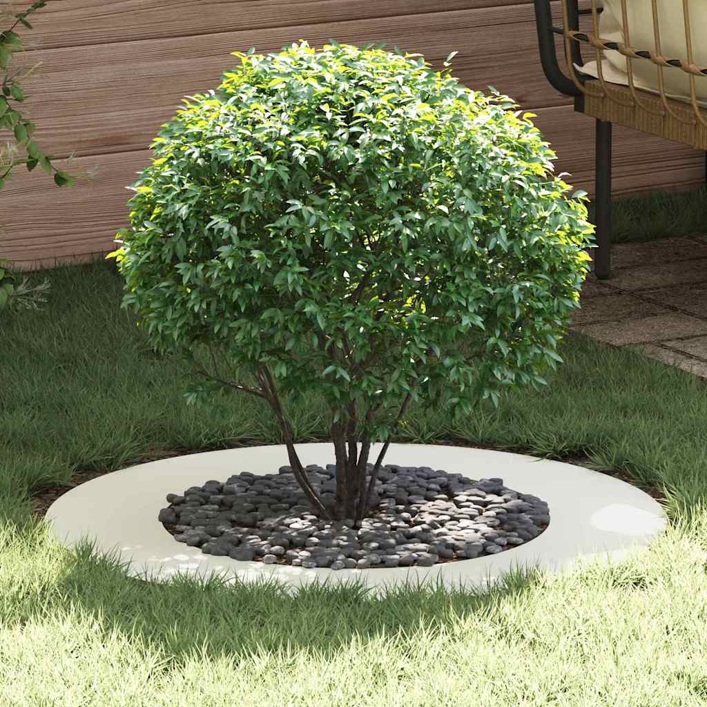 Hvid Metal Blomsterkrukke Hvid Metal 80 cm diameter