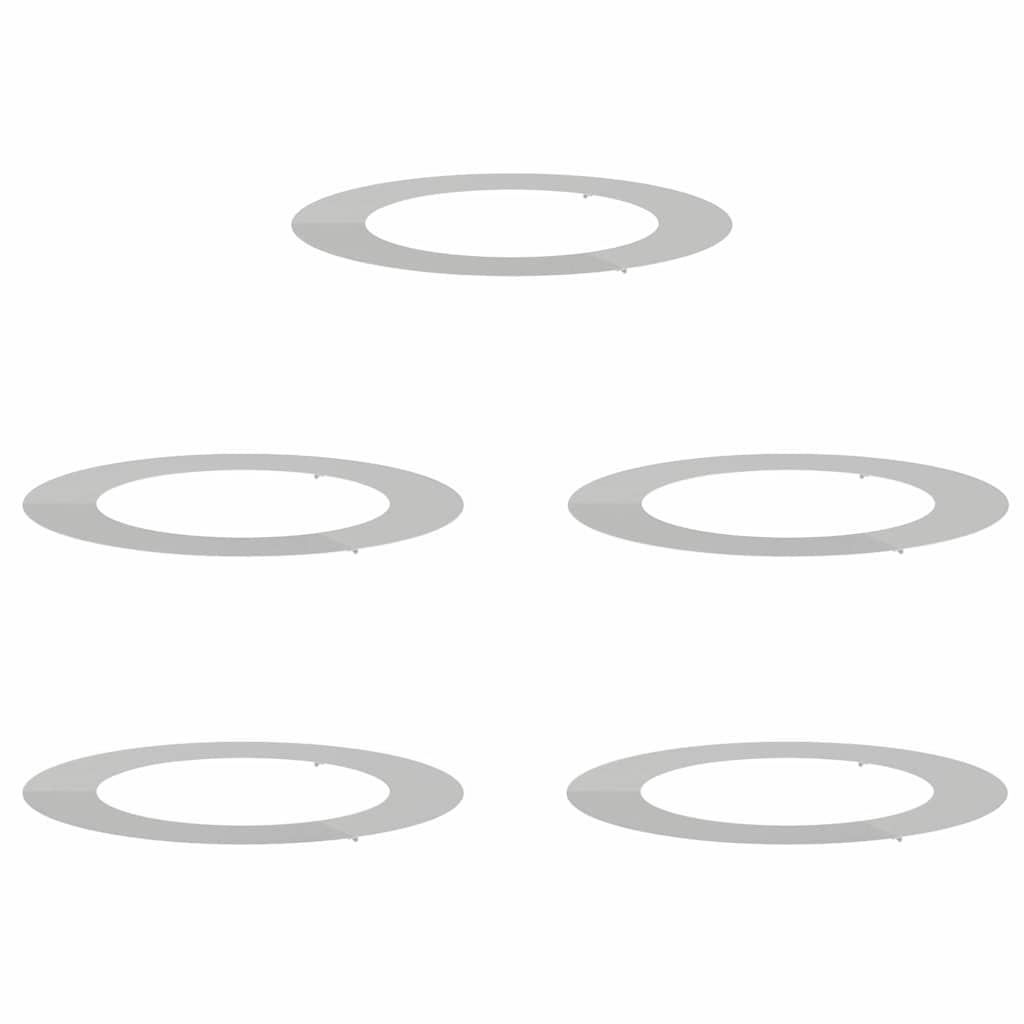 egnet til flade træริงe 5 pcs Sølv Ø60 / 90 cm Galvaniseret stål