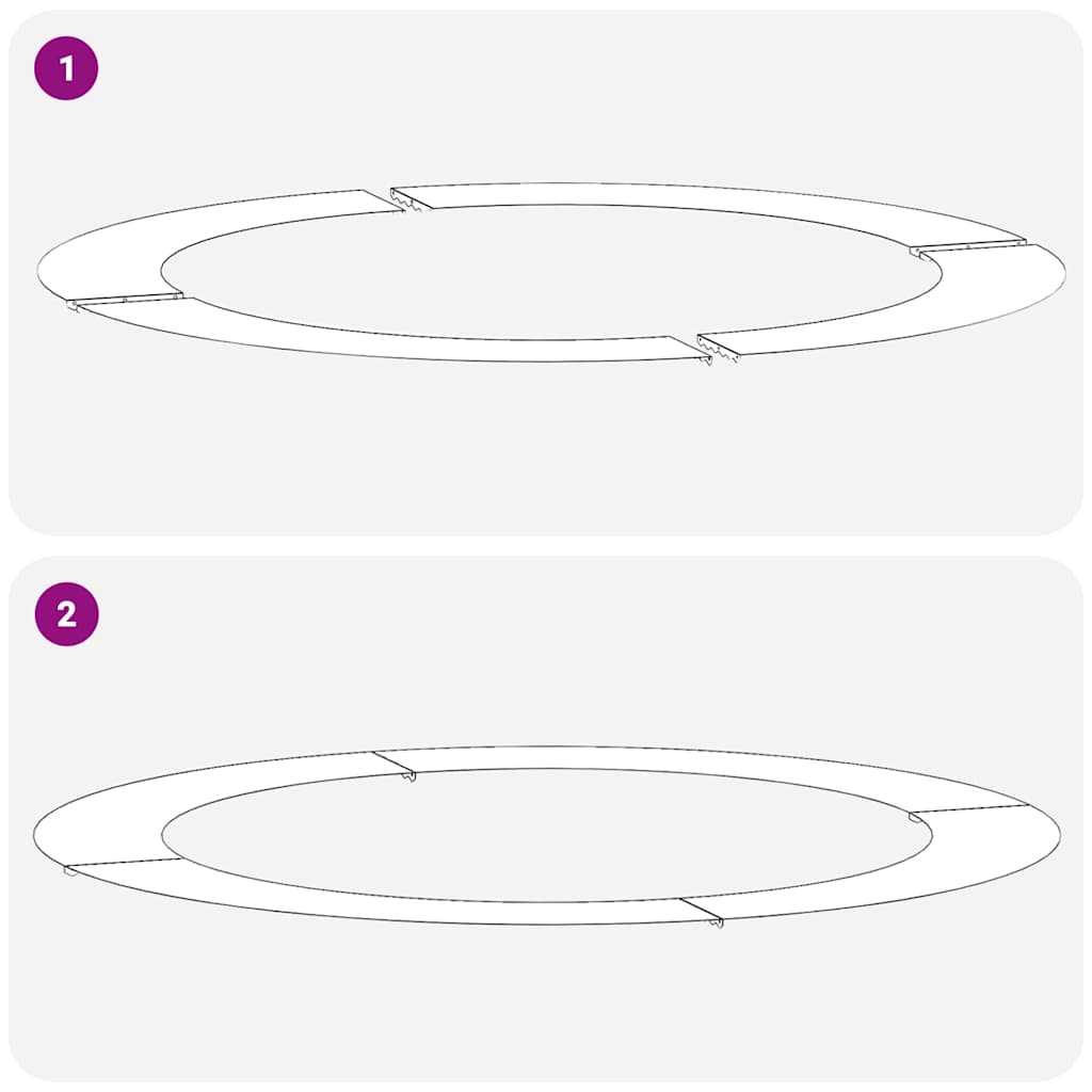 egnet til flade træริงe 5 pcs Olivengrøn Ø90 / 120 cm Stål