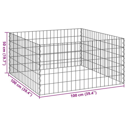 Square Komposter 100 x 100 x 50 cm Jern