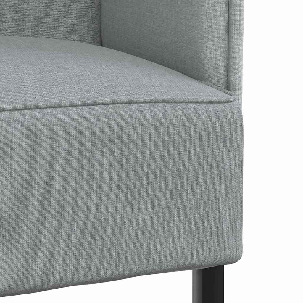 Høj ryg sofa Lysegrå 109 x 56 x 121 cm Stof