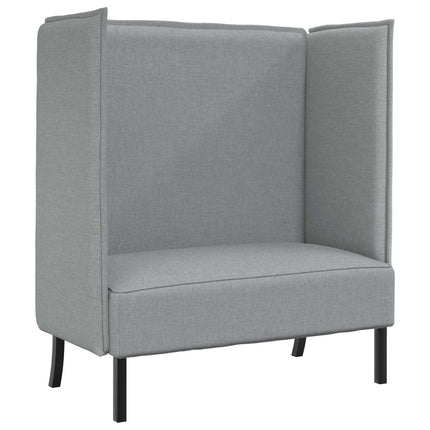 Høj ryg sofa 101cm Lysegrå Stof