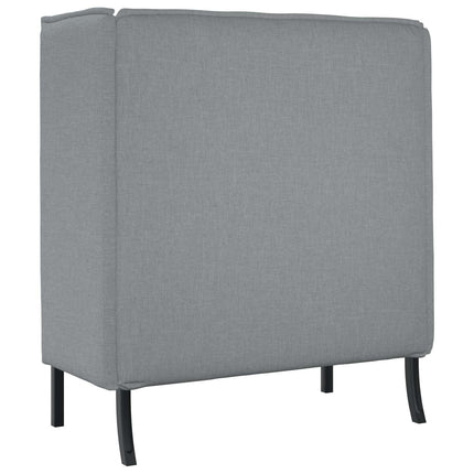 Høj ryg sofa 101cm Lysegrå Stof
