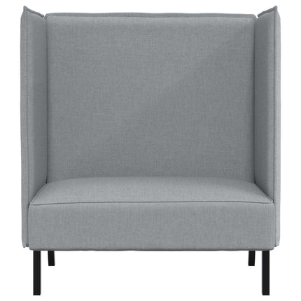 Høj ryg sofa 101cm Lysegrå Stof