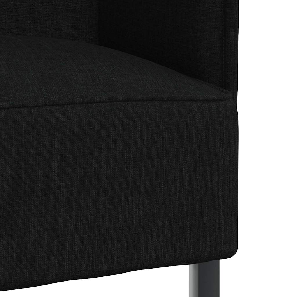 Høj ryg sofa Sort 109 x 56 x 121 cm Stof