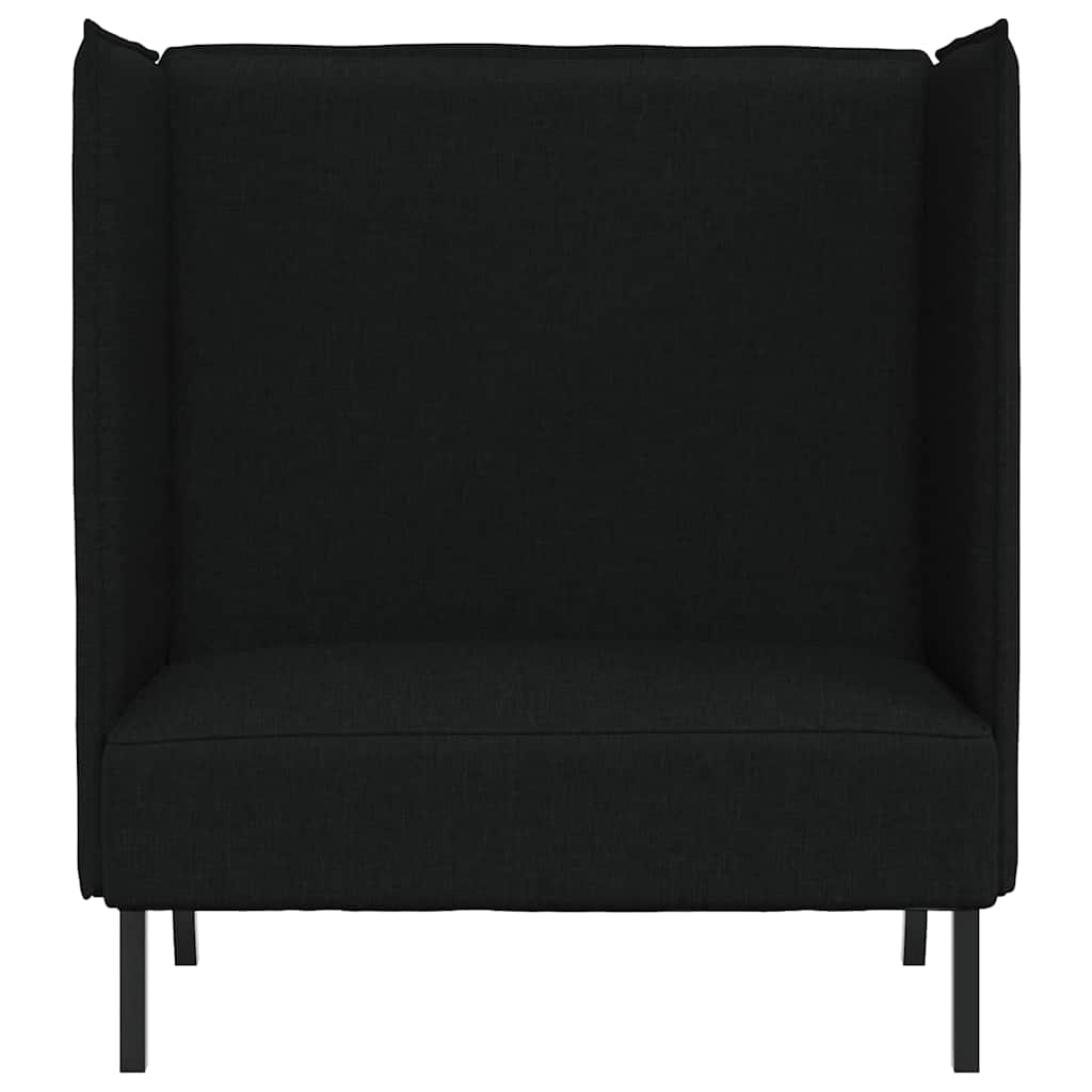 Høj ryg sofa Sort 109 x 56 x 121 cm Stof