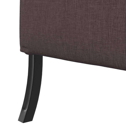 Høj ryg sofa 101cm Mørkebrun Stof