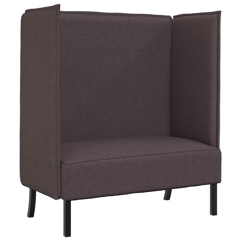 Høj ryg sofa Mørkebrun 109 x 56 x 121 cm Stof