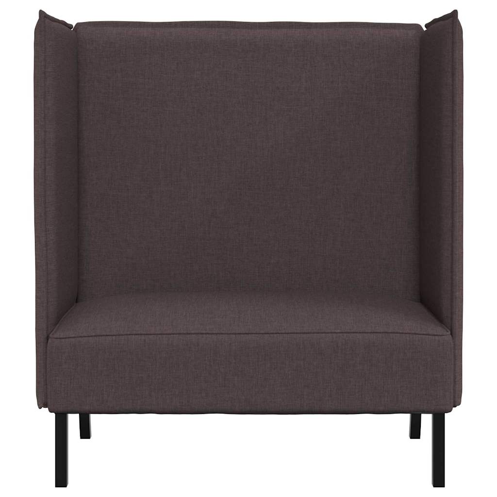 Høj ryg sofa Mørkebrun 109 x 56 x 121 cm Stof