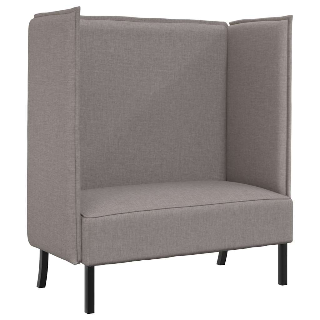 Høj ryg sofa Gråbrun 109 x 56 x 121 cm Stof