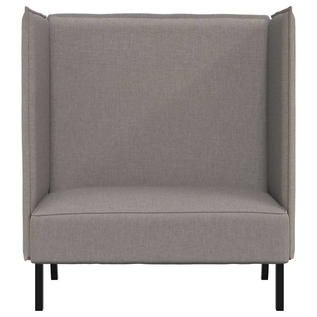 Høj ryg sofa Gråbrun 109 x 56 x 121 cm Stof