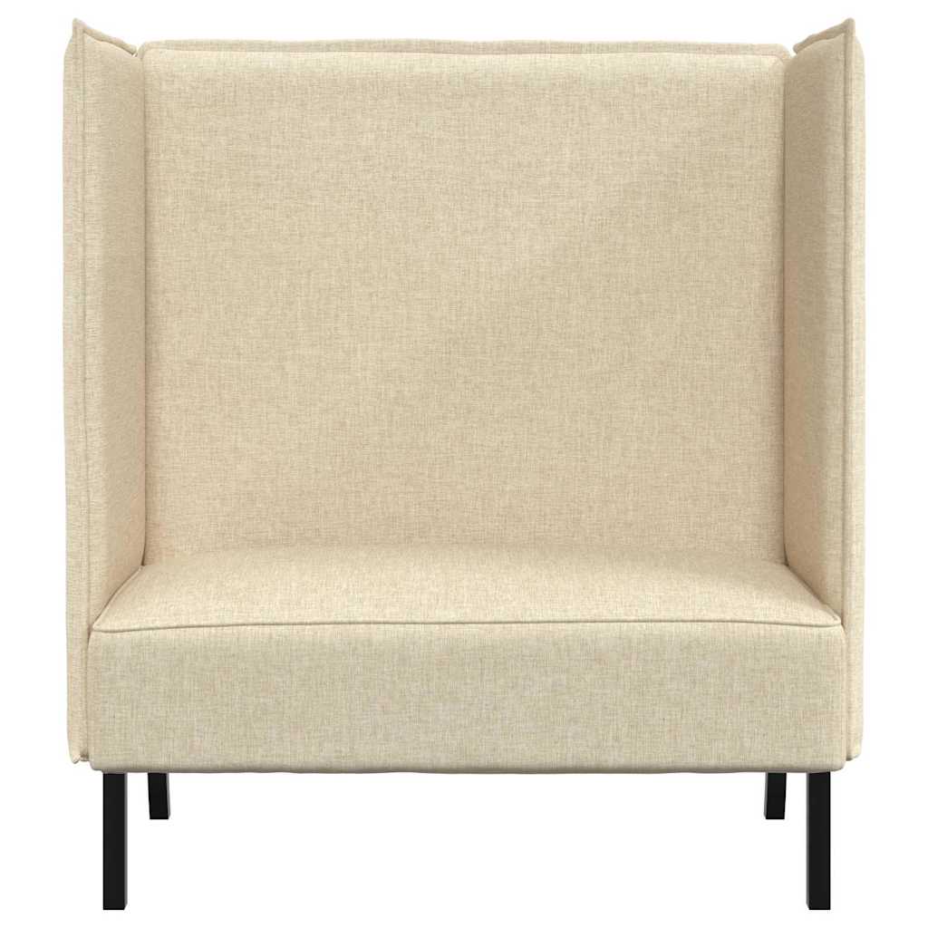 Høj ryg sofa Creme 109 x 56 x 121 cm Stof