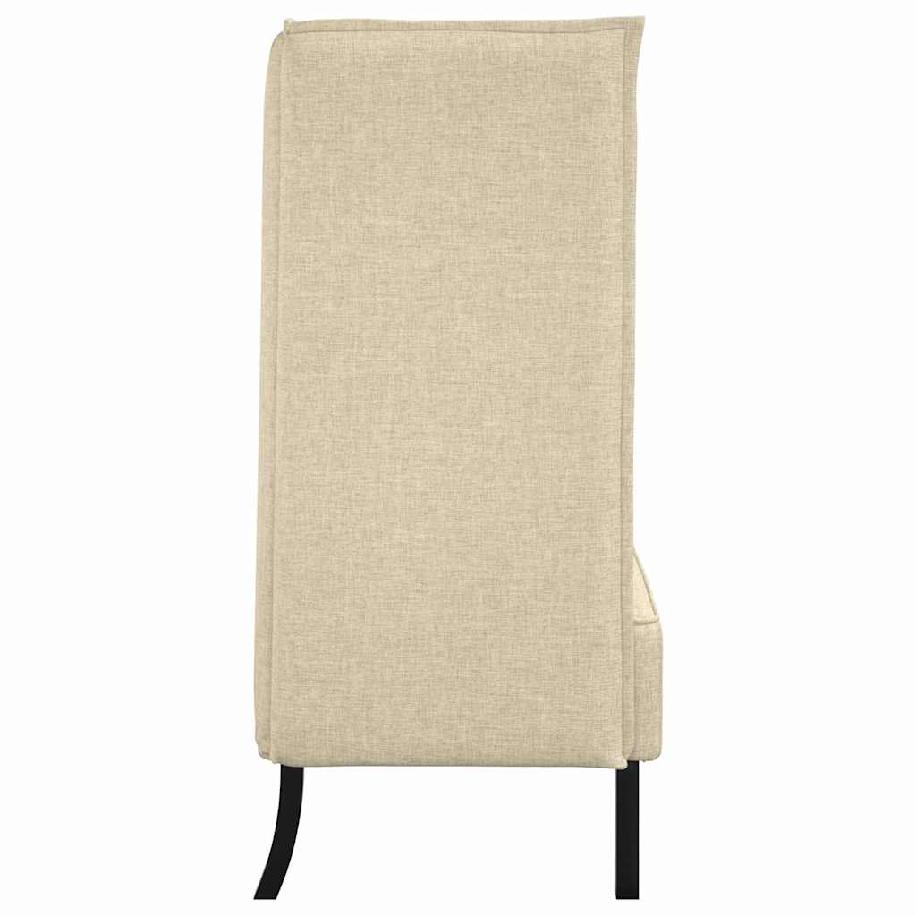 Høj ryg sofa Creme 109 x 56 x 121 cm Stof