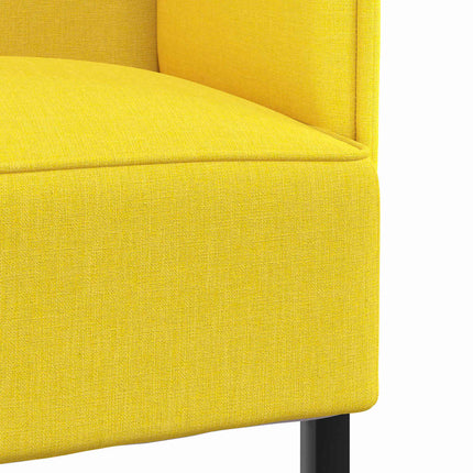 Høj ryg sofa 101cm Lysegul Stof
