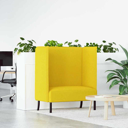 Høj ryg sofa 101cm Lysegul Stof