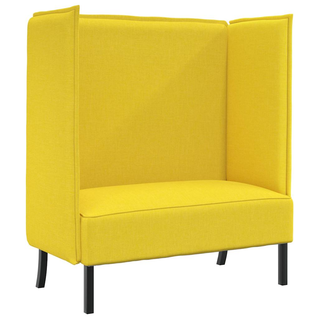 Høj ryg sofa Lysegul 109 x 56 x 121 cm Stof