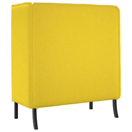 Høj ryg sofa 101cm Lysegul Stof