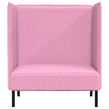 Høj ryg sofa 101cm Lyserød Stof