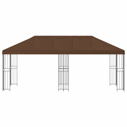 Have Gazebo 6 x 3 m Brun Polyester og Stål 190 gsm
