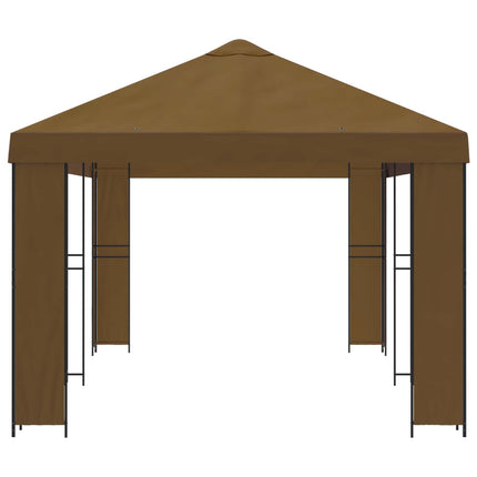 Have Gazebo 6 x 3 m Gråbrun Polyester og Stål 190