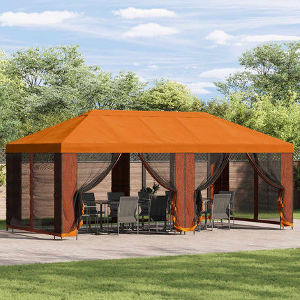 Have Gazebo 6 x 3 m Orange Polyester og Stål 190