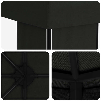 Have Gazebo 6 x 3 m Sort Polyester og Stål 190